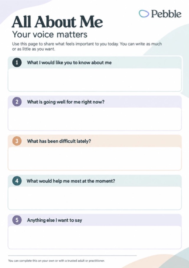 Preview of the All about me: your voice matters worksheet